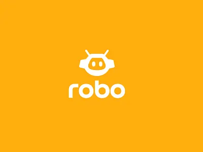 robot logo ai bot droid friend friendly logo minimal robot