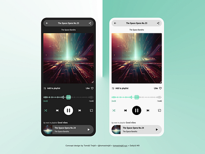 DailyUI #9 - Music Player ai app dailyui dailyui9 dark dark mode dark theme design figma music music app music player ui uidesign ux