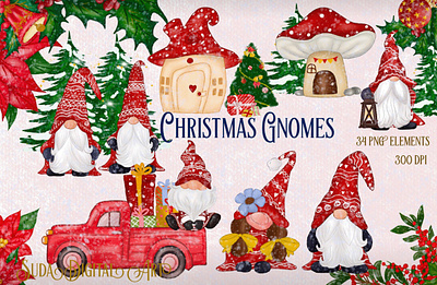 Christmas Gnomes animation branding christmas design gnome graphic design illustration