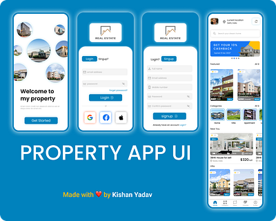 Real Estate Interactive User App UI graphic design ui