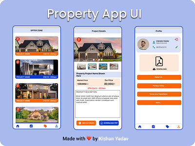 Property App UI in Figma graphic design ui
