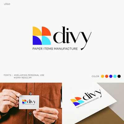 Divy Paper Logo animation branding design divy divy logo divylogo graphic design illustration logo logo design logos motion graphics paper logo ui