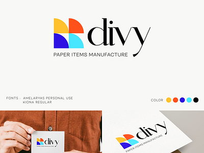 Divy Paper Logo animation branding design divy divy logo divylogo graphic design illustration logo logo design logos motion graphics paper logo ui