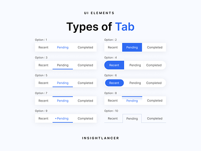 Types of Tab | Website Design | UI Elements adobe xd app delivery app design designer dribbble figma figma designer hire hire me landingpage mobile app mobile app designer project startup ui uk usa ux website