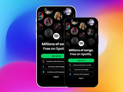 Spotify - Sign up page UI Design design screen design sign up page ui design spotify screen design spotify ui design ui ui design ux