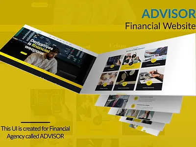 ADVISOR WEB UI adobe photoshop agency business corporate creative design financial free psd graphic landing page modern professional ui uiux user interface web ui website