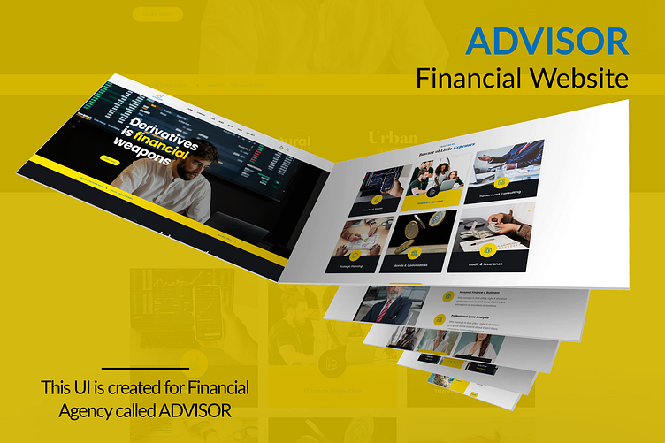 ADVISOR WEB UI by Chandranath Babu on Dribbble