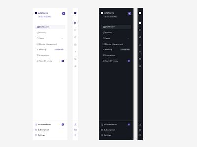 Nav bar for syncteams design ui ux