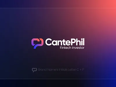 CantePhil (Fintech) Letter C P logo, Modern logo, Gradient branding design gradient logo letter c logo minimalist logo mordern logo p ui vibrant gradient