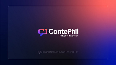 CantePhil (Fintech) Letter C P logo, Modern logo, Gradient branding design gradient logo letter c logo minimalist logo mordern logo p ui vibrant gradient