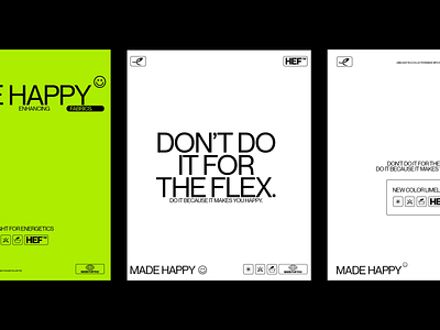MADE HAPPY - Campaign for Energetics branding campaign color design font graphic design layout limelight neue montreal simple