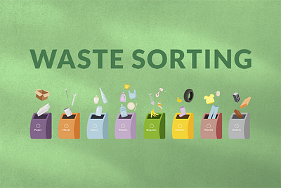 Waste sorting infographic poster ecology garbage graphic design illustration infographic sorting vector waste