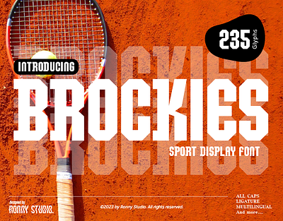 Brockies - Sport Display Font font typeface font