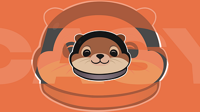 Otter Mascot Logo branding design discord graphic design illustration logo otter