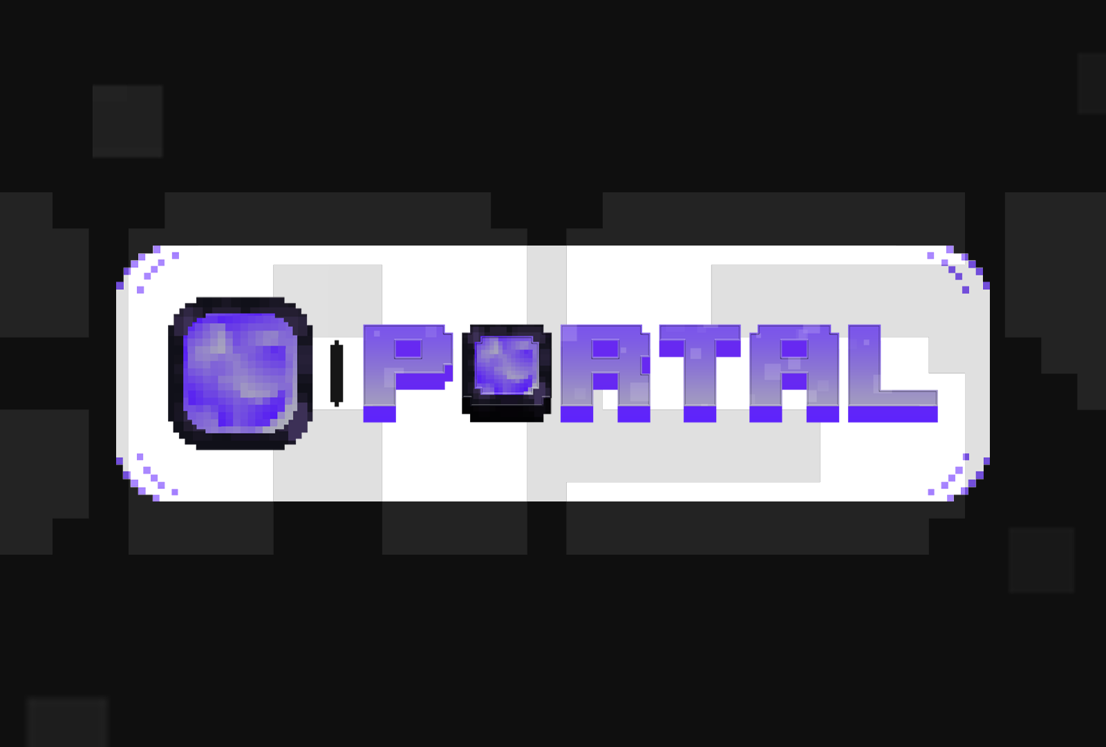 PORTAL Minecraft Type Logo by casy on Dribbble