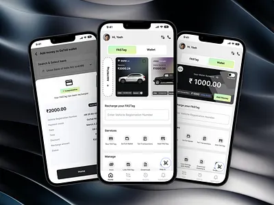 GoToll FASTag application fastag fastagapplication ui userinterface ux visualdesign