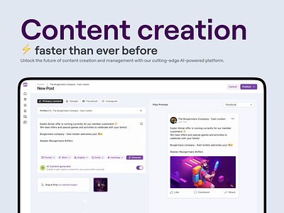 AI based content creator for local listings ai app chatgpt clean content finland flat google google business profile inspiration local listing mobal openai productdesign saas sheiks ui ux visualdesign webapp