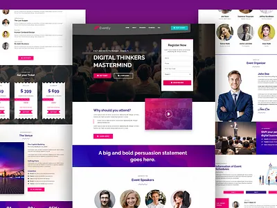 EVENT LANDING PAGE branding clickfunnel creative design digital marketing figma funnels illustration landing page logo marketing optin optin funnels optin page sales sales page ui uiux user interface vector