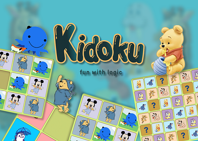 Kidoku: Kids puzzle Game adobe photoshop figma gamedesign mobiledesign puzzle ui user interface ux