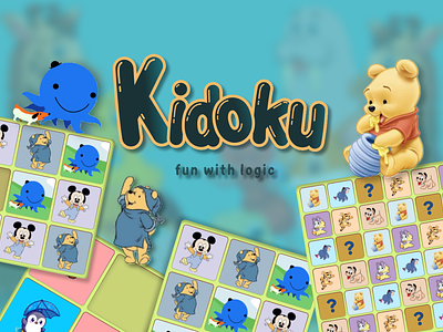 Kidoku: Kids puzzle Game adobe photoshop figma gamedesign mobiledesign puzzle ui user interface ux