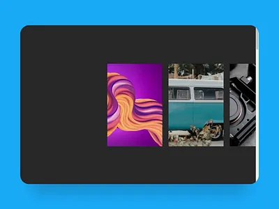 Portfolio Horizontal Parallax animation cards design horizontal horizontal parallax horizontal scroll interaction parallax portfolio scroll scroll animation ui web webflow