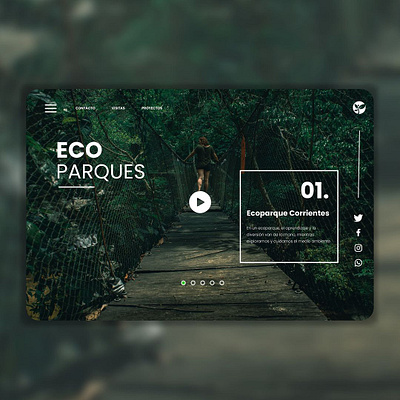 Eco Website design graphic design landing page design ui website design