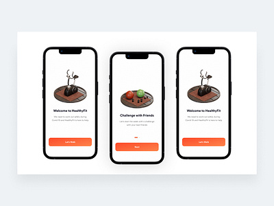 On Boarding Fitness Mobile UI Screen fitness fitness ui design mobile ui design onboarding screen ui web layout web ui