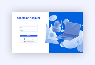 Sign Up Page Exploration app typography ui ux web design