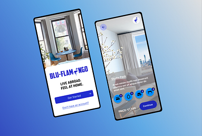 Furniture/Flat Renting iOS App app branding design high fidelity ios logo low fidelity rent ui