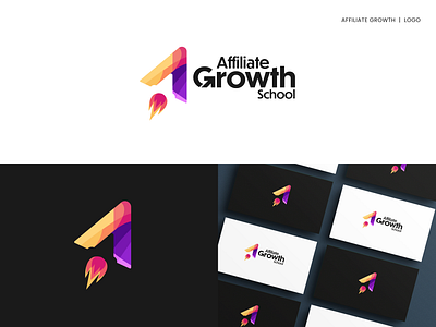 Affiliate Growth School | Logo Design 3d animation app brand identity branding design graphic design illustration logk design logo motion graphics ui vector