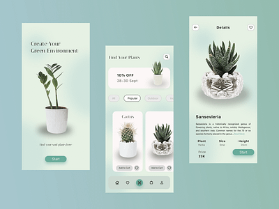 Plants Shop App ui