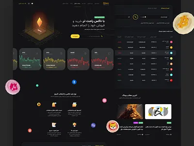 NuX Crypto app crypto design exchange interface landing page logo ui ui ux user interface ux