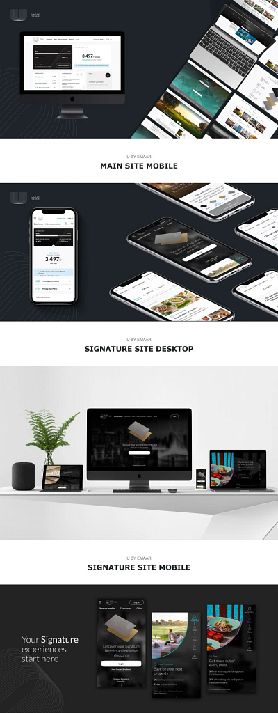 U by emaar mobile/web design app branding design graphic design illustration ui ux