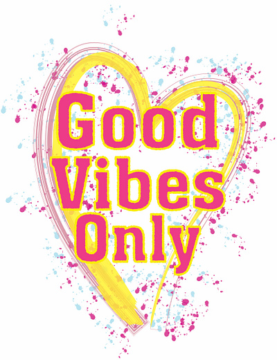 Good vibes only design illustration vector