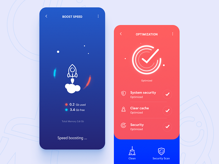 Clean Keeper app UI by Kiril Kondakov on Dribbble