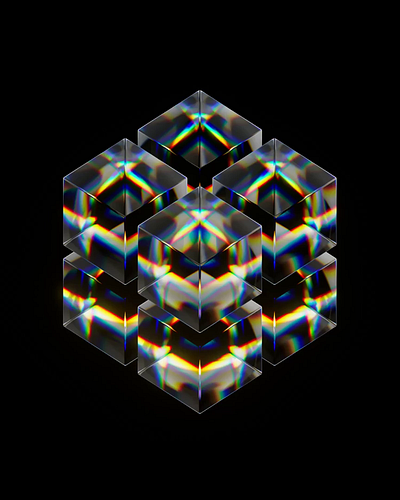 Crystal Cube x BLENDER 3d animation blender motion graphics