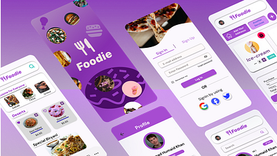 Case Study of Foodie Mobile Application app casestudy design illustration mobile application typography ui ui design uiux uiux designs ux ux design