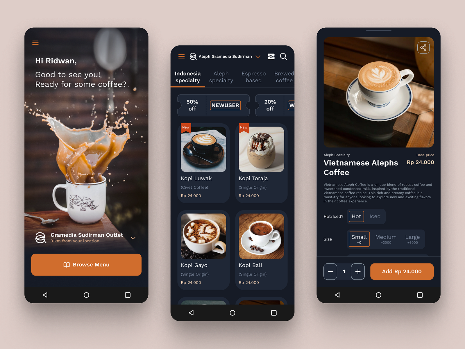 Coffee Shop Delivery Service App by ridwan taufik on Dribbble