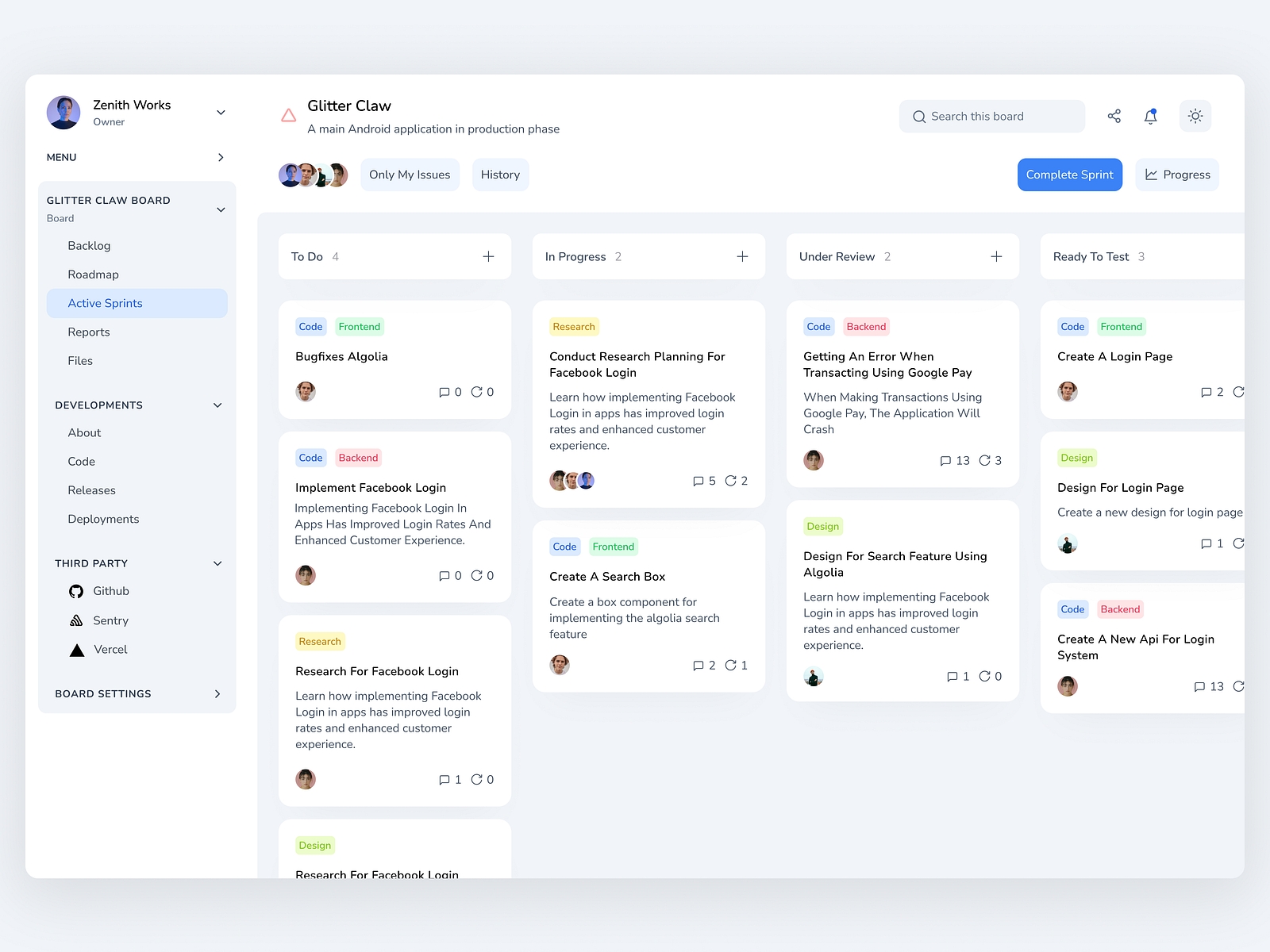 Kanban Board by Cahya on Dribbble