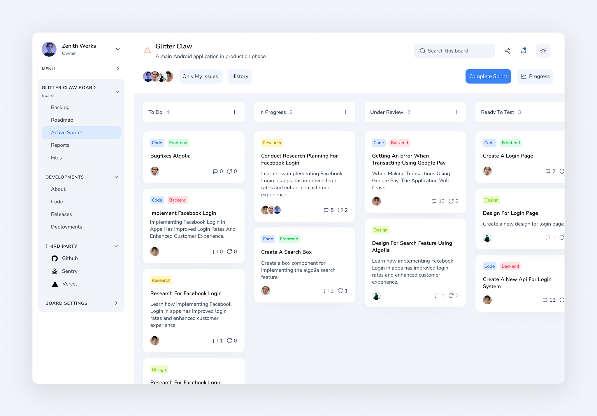 Kanban Board by Cahya on Dribbble