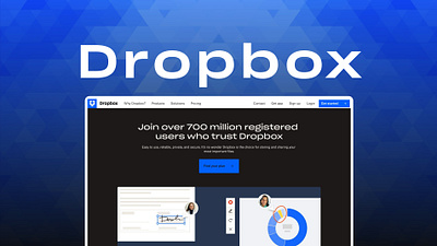 DROPBOX-REPLICA adobe adobe xd design dribbble inspiration landing page product design replica ui ui designer