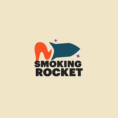 Smoking Rocket branding design graphic design illustration logo typography vector