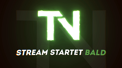 Stream starting screen for your stream chanal design electricity logo anomation overlay screen stream twitch