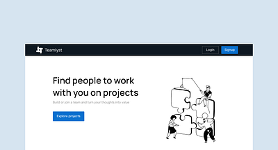 Teamlyst - UI Design logo ui design ux design web design