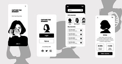 Capture the moment : app design app branding design graphic design ui ux