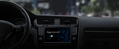 Car Display UI app branding car design display logo music photography product touch ui