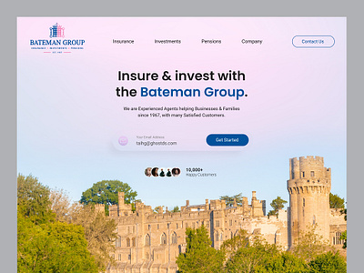 Insurance Broker: Website UI/UX design figma mockup ui ux web design web development