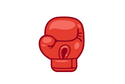 Boxing glove box boxing fist glove illustration sport vector