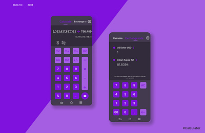 Daily UI 004 - Calculator 004 app calculator dailyui dailyuichallenge design figma iconography learning skillimprovement typography uidesigner uiuxdesigner ux