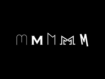 Letter M lettering type typography